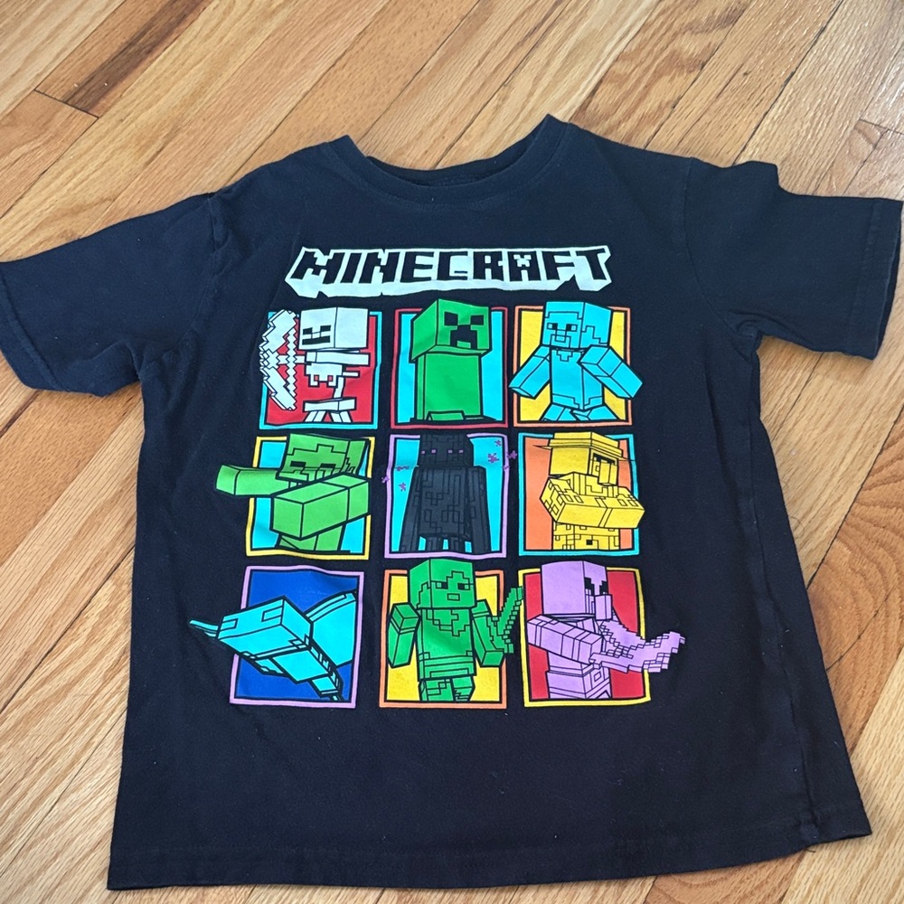 Kids Minecraft T-Shirt - Black